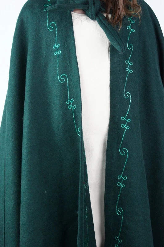 Cape enfants broderie vert